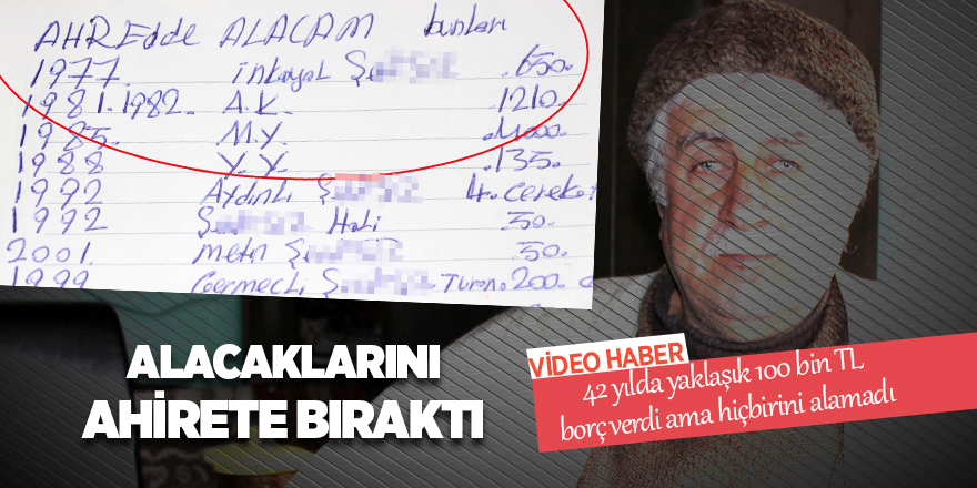 Yıldız: 'Alamadığım borçlarımı artık ahirete bıraktım'