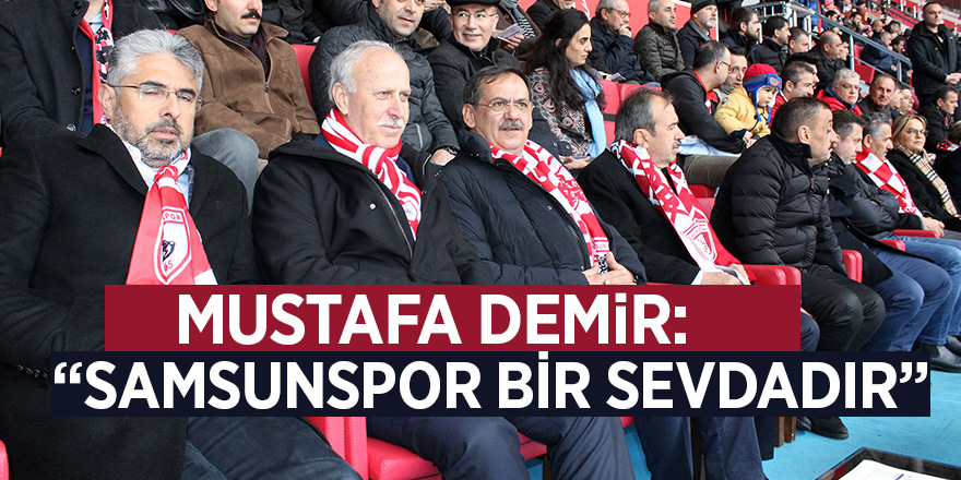 Mustafa Demir, Samsunspor'un coşkusuna ortak oldu 