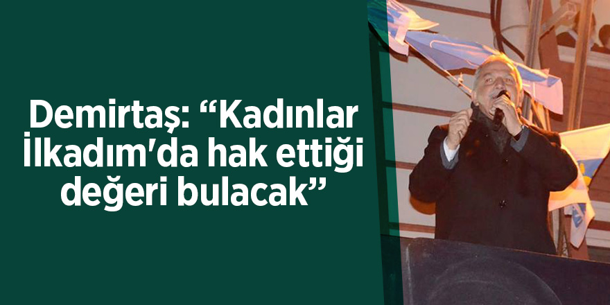 Demirtaş'tan kadınlara müjde