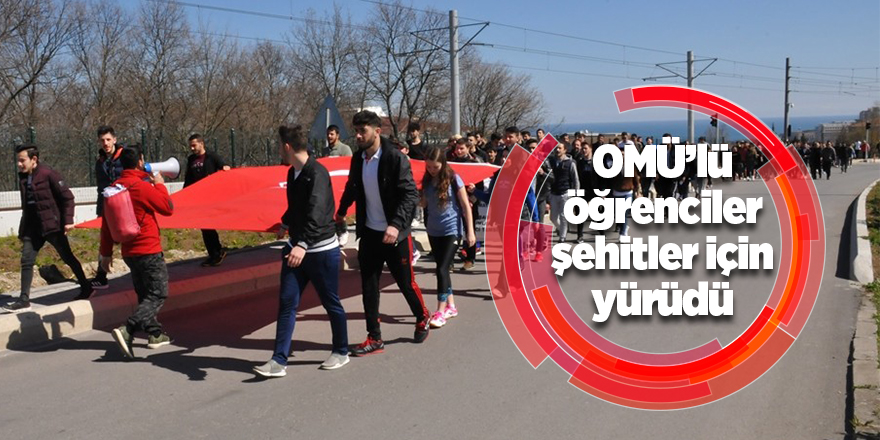 OMÜ'lü öğrenciler şehitleri, Aksu-Kocabaş Tepesi'nden selamladı