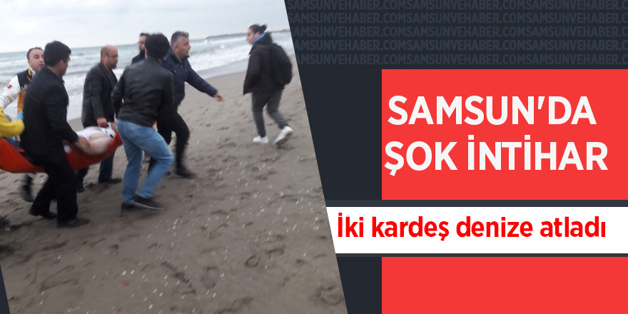 İki kardeş denize atladı