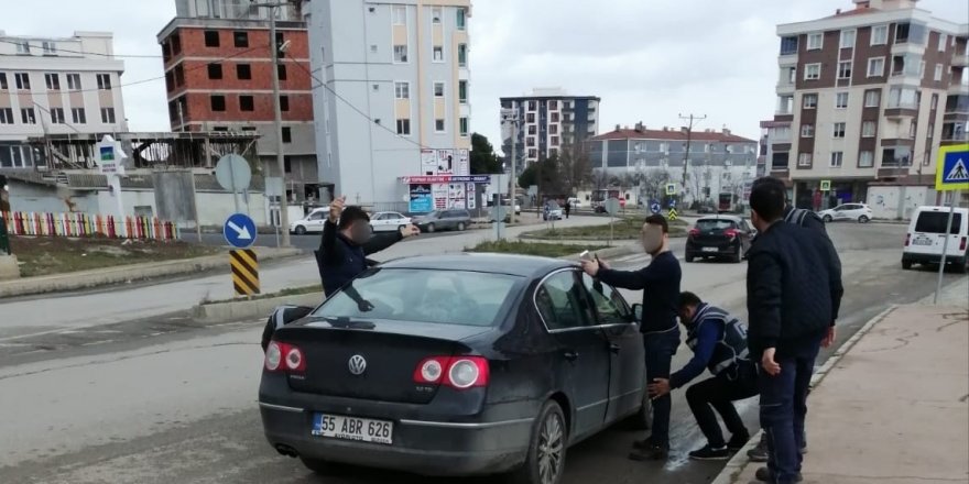 Samsun'da asayiş uygulaması 