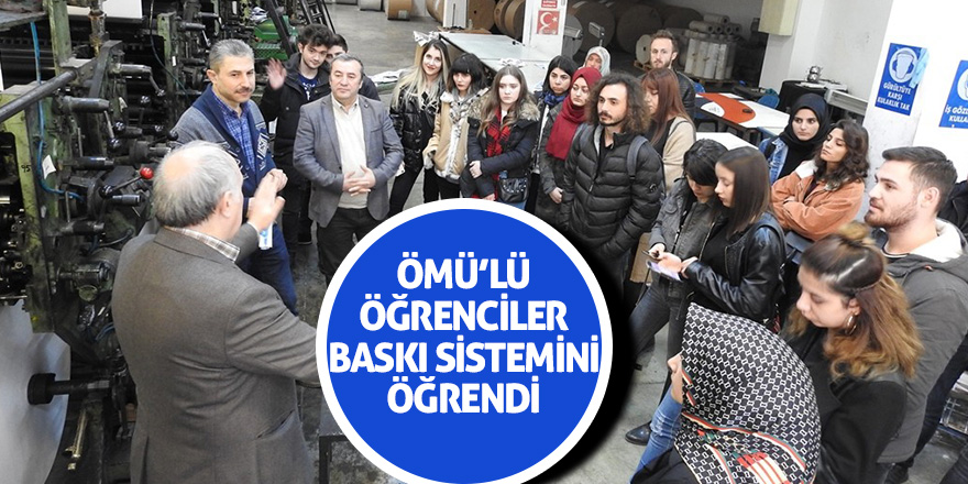 İletişim öğrencileri baskı sürecini görerek öğrendiler