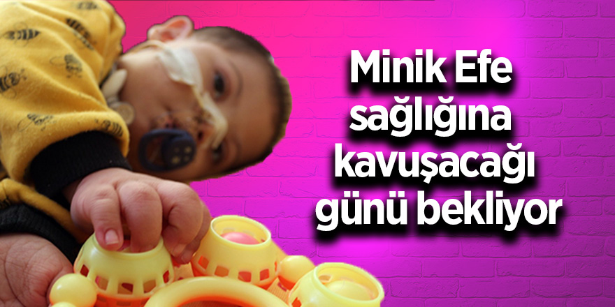 Down sendromlu minik Efe sağlığına kavuşacağı günü bekliyor