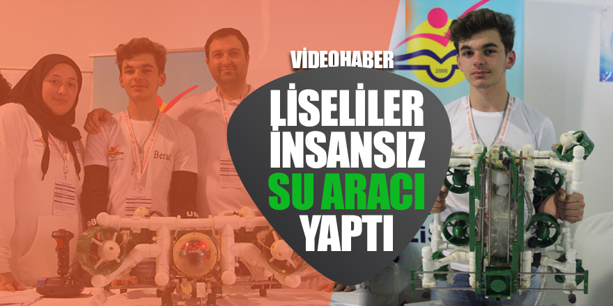 Milli malzemeler kullanılarak insansız su aracı tasarladı