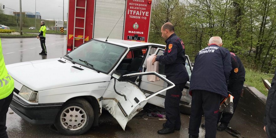 Samsun‘da Hastane yolunda kaza: 4 yaralı 