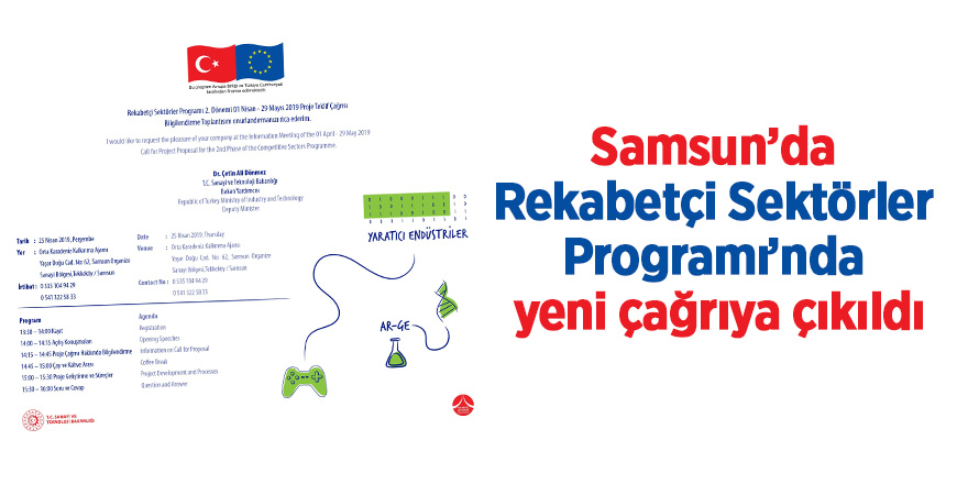 Samsun’da Rekabetçi Sektörler Programı’nda yeni çağrıya çıkıldı