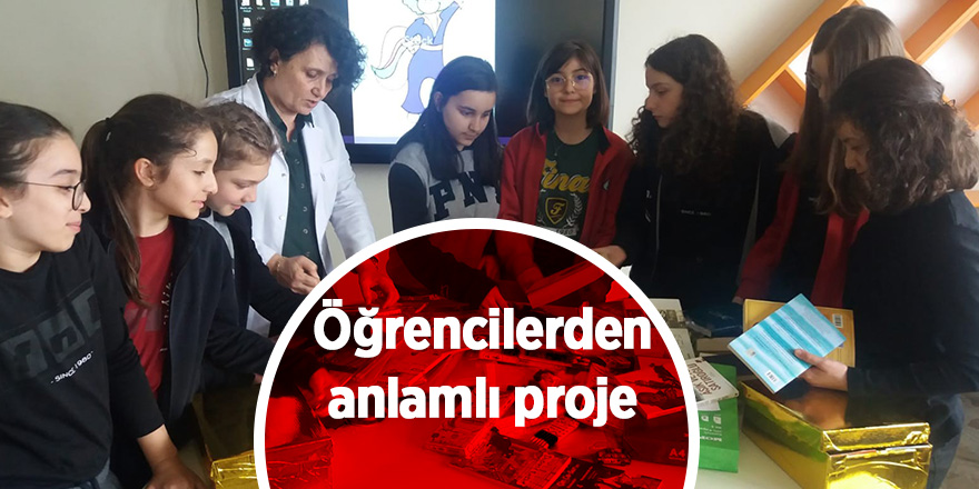 Öğrencilerden anlamlı proje 