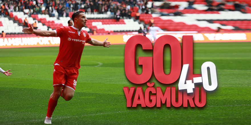 Samsunspor Uşak'a patladı! 4-0