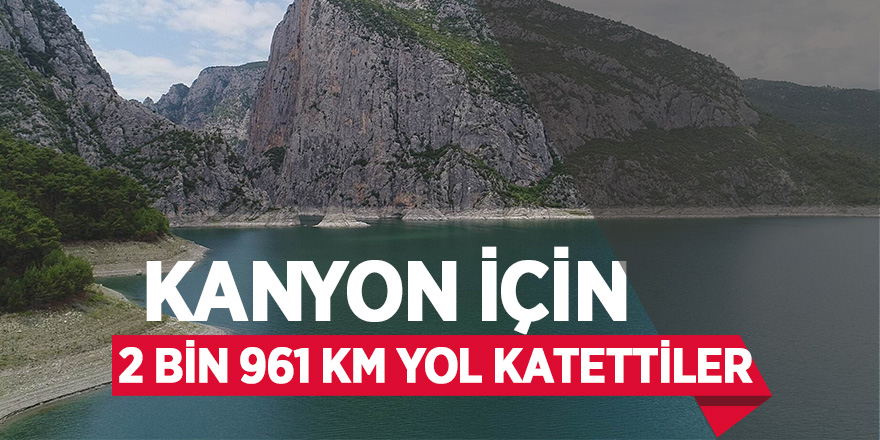 İtalyan turistler kanyona hayran kaldı 