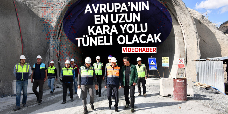 Yeni Zigana Tünelinde yüzde 60 seviyesine yaklaşıldı