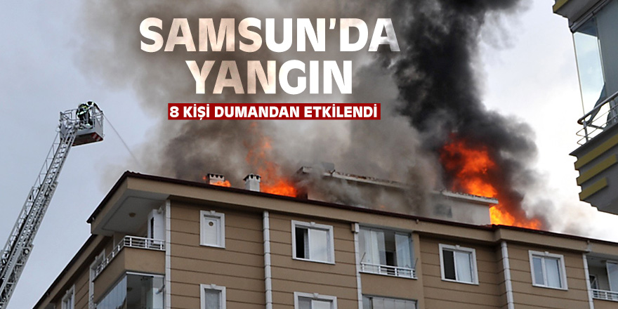 Samsun'da yangın