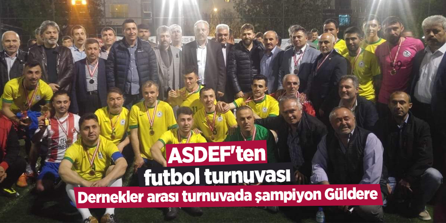 Dernekler arası turnuvada şampiyon Güldere