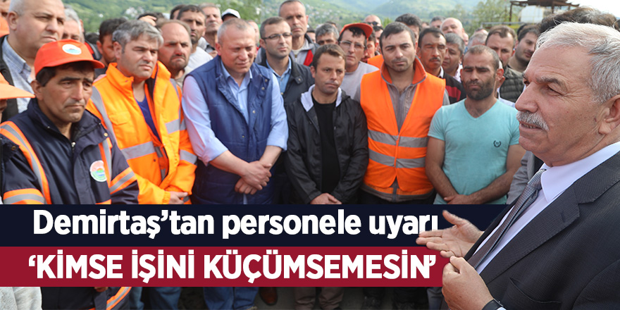 Demirtaş, temizlik personeli ile buluştu