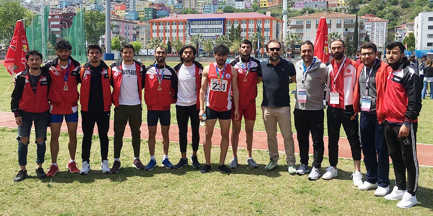 OMÜ Atletizm Takımı başarılarını madalyalarla taçlandırdı