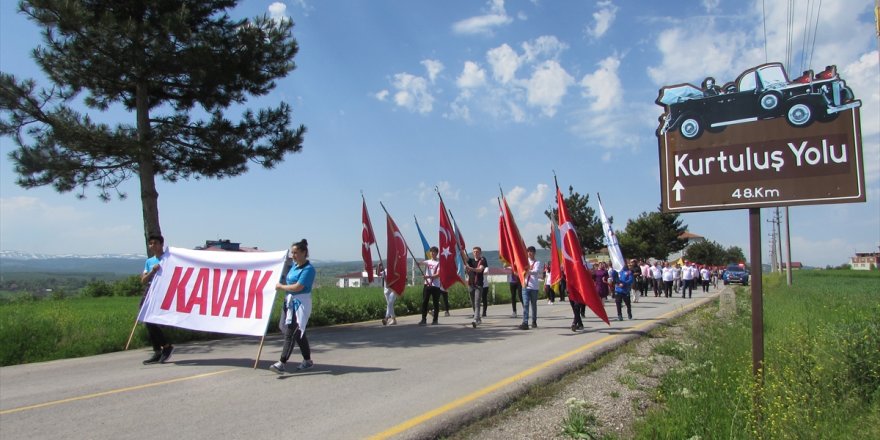 Kavak'ta "Milli Mücadele Yürüyüşü"