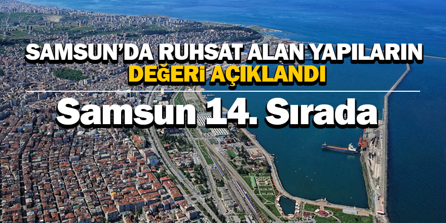 Samsun Türkiye’de 14. Sırada