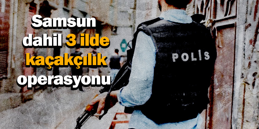 3 ilde eş zamanlı kaçakçılık operasyonu 