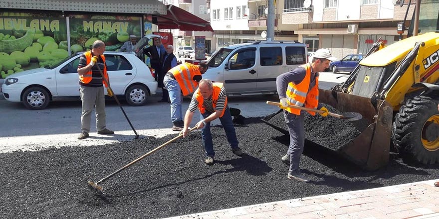 Bafra'da asfalt çalışmaları