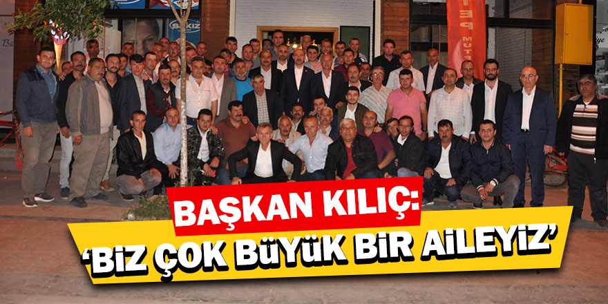 Kılıç, belediye personeliyle iftarda buluştu