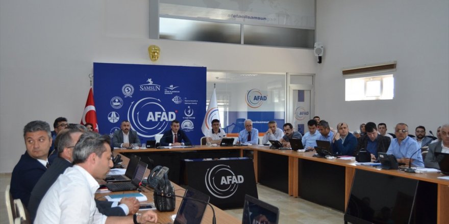 AFAD'dan Samsun'da masa başı deprem tatbikatı