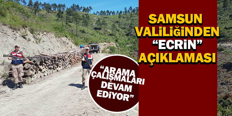 Samsun Valiliğinden “Ecrin” açıklaması 