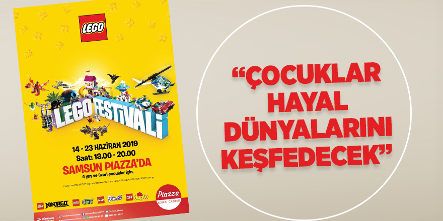 Samsun’da çocuklar LEGO festivalinde, hayal dünyalarını geliştirecek