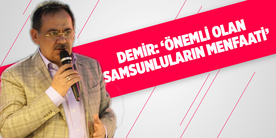 Başkan Demir, Cumhur İttifakı’na yönelik önemli açıklamalarda bulundu.