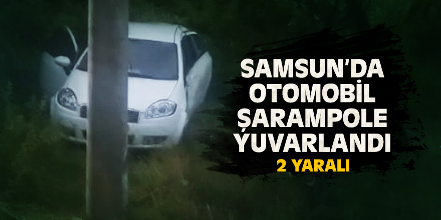 Samsun'da trafik kazası: 2 yaralı