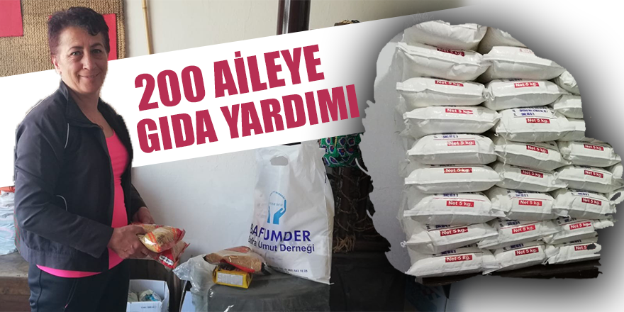 Bafra Umut Derneğin'den gıda yardımı