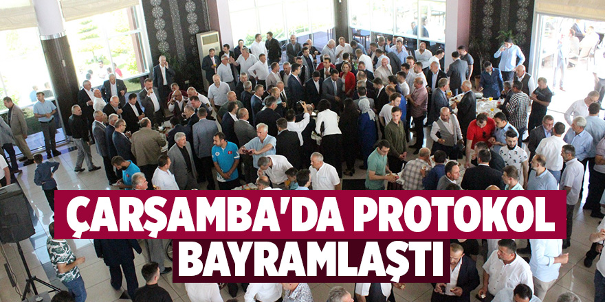 Çarşamba'da protokol bayramlaştı 