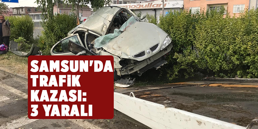 Samsun'da otomobil devrildi: 3 yaralı