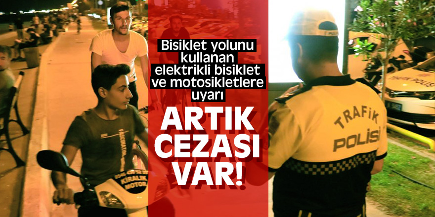 Atakum'da bisiklet yolunu kullananlar dikkat!