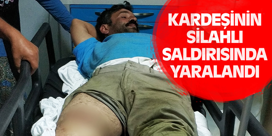 Samsun'da kardeşinin silahlı saldırısına uğradı