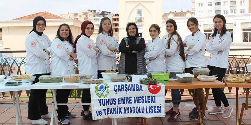 Çarşamba'da öğrencilerden ‘Yöresel Yemek Şenliği’