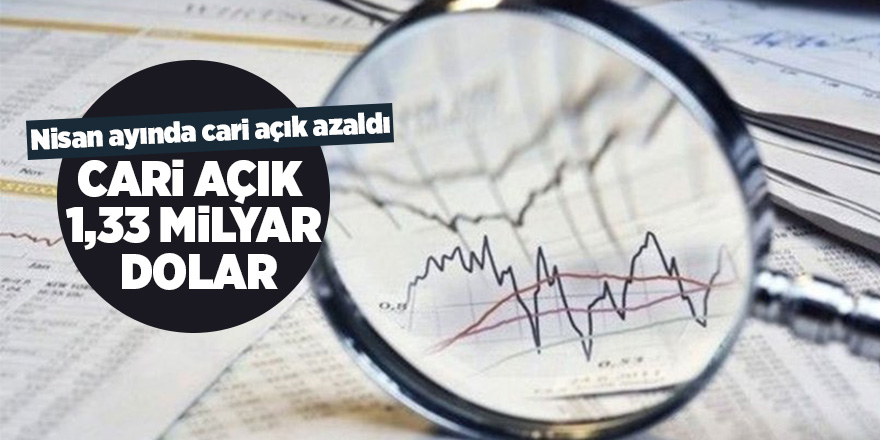 Nisan ayında cari açık azaldı