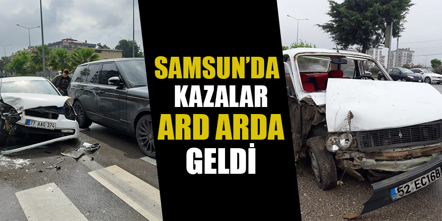 Samsun'da otomobil otogarın çevre duvarına çarptı 1 kişi yaralandı