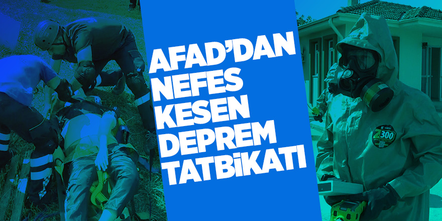 Samsun AFAD’dan nefes kesen deprem tatbikatı 