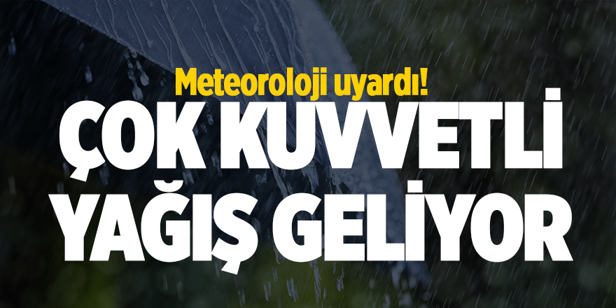 Meteoroloji Samsun'un ilçelerini uyardı