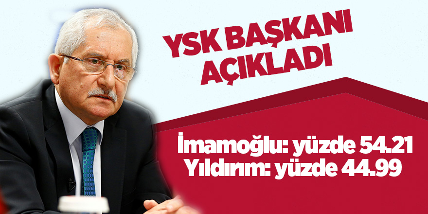 YSK Başkanı Güven son durumu açıkladı 