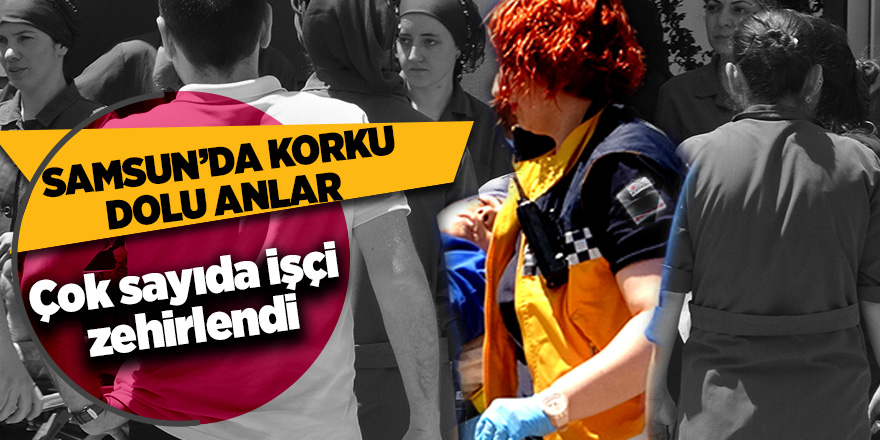 Samsun'da işçiler zehirlendi