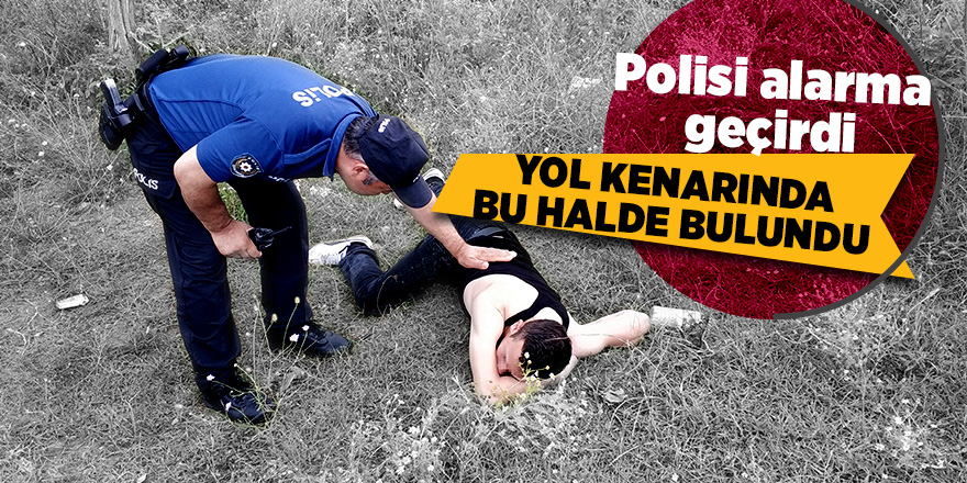 Samsun'da alkollü şahıs polisi alarma geçirdi