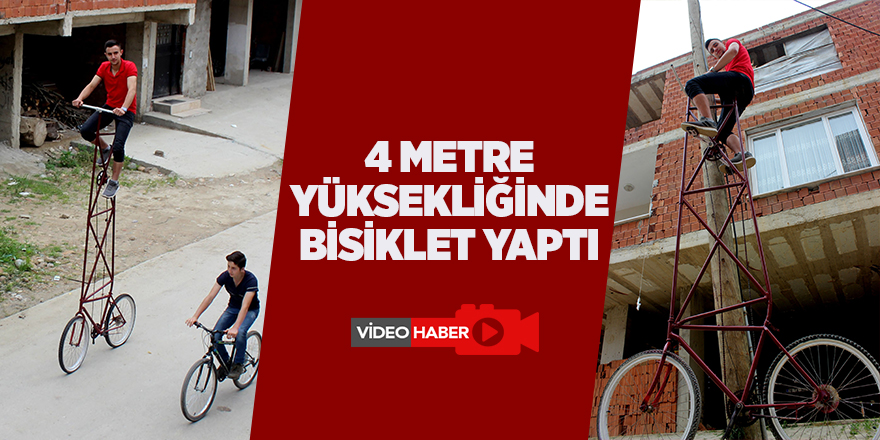 Yaptığı bisiklet görenleri hayrete düşüyor