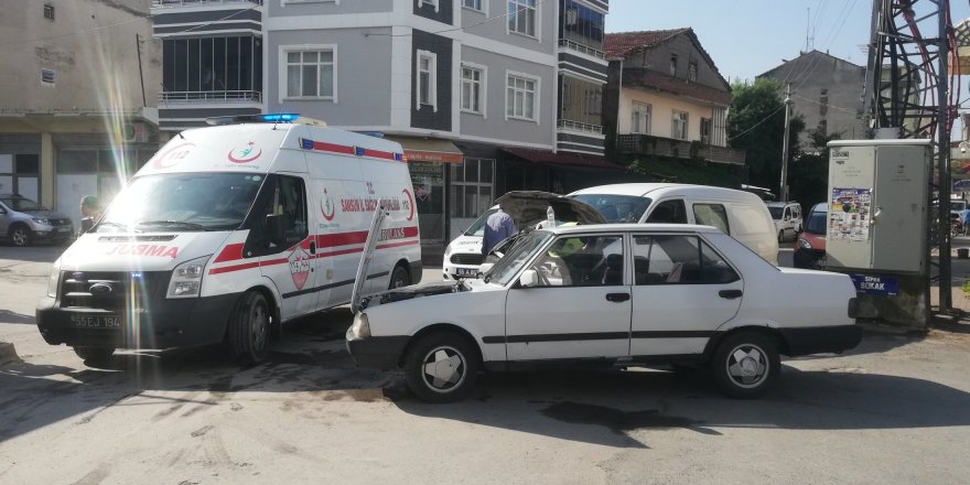 Samsun'da trafik kazası: 1 yaralı