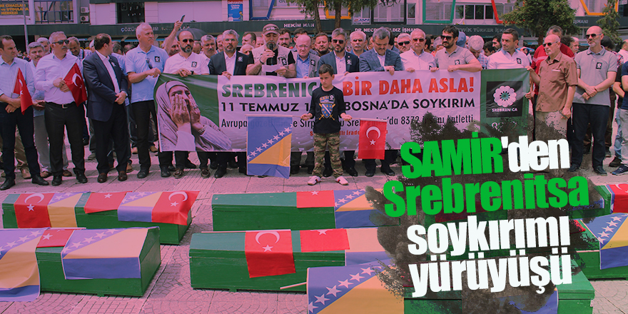 Samsun'da Srebrenitsa soykırımına tepki