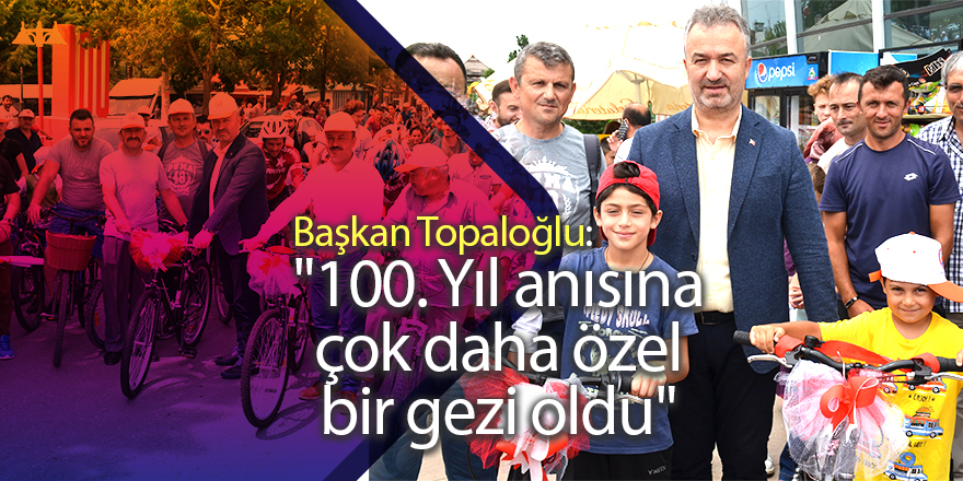 19 Mayıs Belediyesin'den 100. Yıla Özel Bisiklet Gezisi