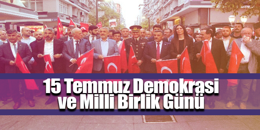 Samsun 15 Temmuz şehitleri için yürüdü