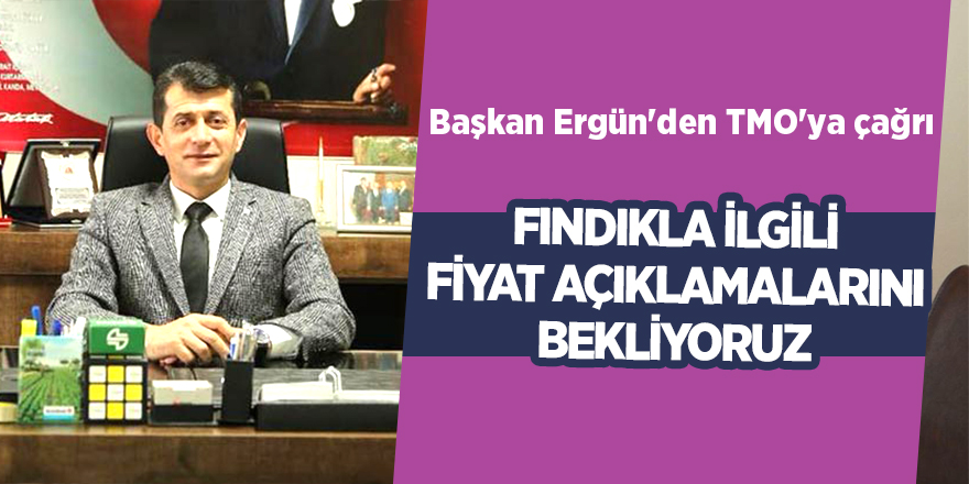 Başkan Ergün'den TMO'ya çağrı