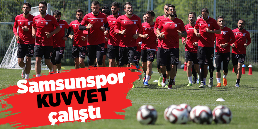 Samsunspor Teknik Direktör Buz yönetiminde bugünkü antrenmanını gerçekleştirdi