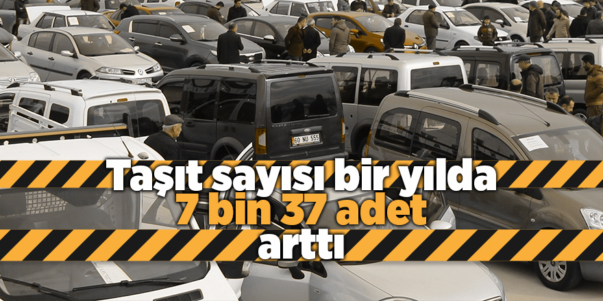 Samsun'da motorlu kara taşıt sayısı arttı